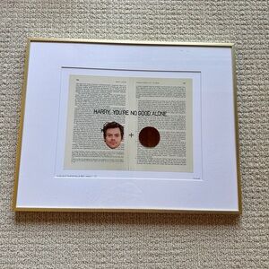 Harry Styles Artistic Print with Gold Frame